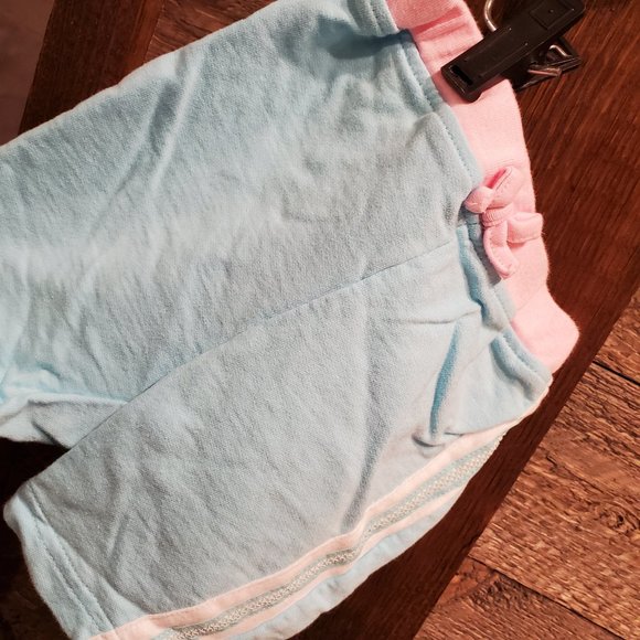 Baby Works Shorts Set 0-3M Pink Blue - Picture 7 of 9